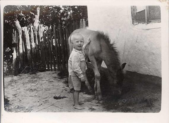 Summer of 1961. The first horse of Vi :)